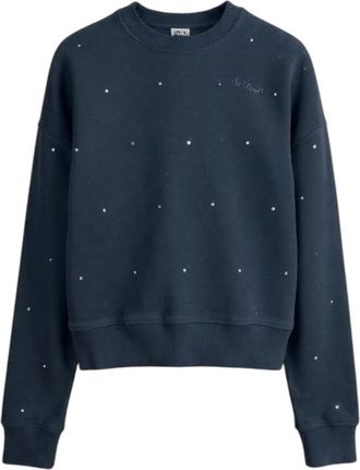 MC2 Saint Barth Casey Sweatshirt - Dames - Sweatshirts - Zwart - L - Katoen - Hoodies & sweatvesten
