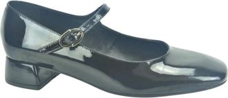 Pedro Miralles Lace Pump +Riem 3cm - Dames - Pumps - Zwart - 37 EU - Schoenen