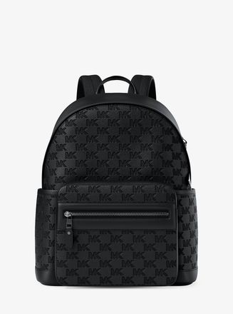 Michael Kors Jet Set Medium Logo Debossed Pebbled Leather Backpack