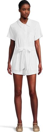 Splendid Taryn Romper Womens Jumpsuit & Rompers One Piece White : XL (Womens 14-16), Cotton/Modal/Polyester