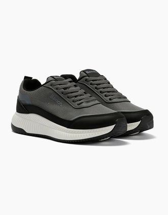 Bench Mens Bench Doverstone Mens Grey/Black Trainers - Size: 10