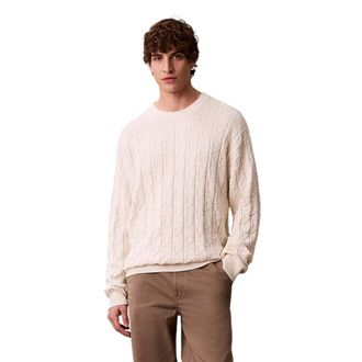 Calvin Klein Round-neck Knitwear - male - Calvin Klein - Round-neck Knitwear - Beige - XS - Knitwear