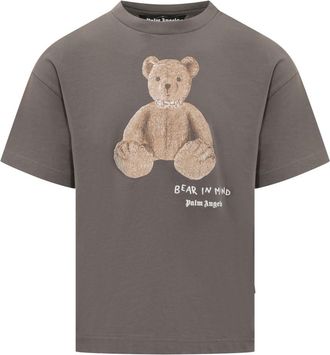 Palm Angels Grey Crew Neck T-Shirt