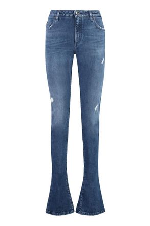 Dolce & Gabbana Denim Flared Mid Rise Jeans