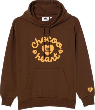 Chocoolate Felpa con cappuccio e logo - Marrone