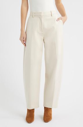 Rag & Bone Vicky Ponte Knit Barrel Leg Pants in Ivory at Nordstrom Rack, Size 16