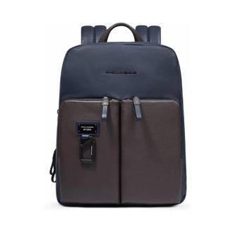 Piquadro Tassen, Heren, Blauw, ONE Size, Expandable, slim laptop and i Pad backpack with Rfid and shock-absorbing protection