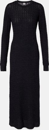 Toteme Abito lungo in lana a trecce