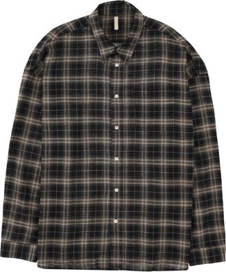 Sunflower Muted Tones Classic Plaid Casual Shirt