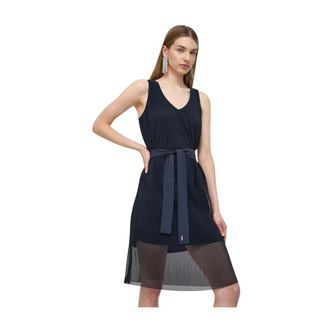 A|X Armani Exchange Dames, Jurken, Blauw, Maat: XL Polyamide