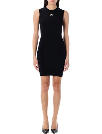 Marine Serre Moon Logo Knit Mini Dress