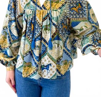 Printfresh High Horse-Tides Turned Blouse In Multi