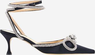 Mach & Mach Black Black Slingabck Heels