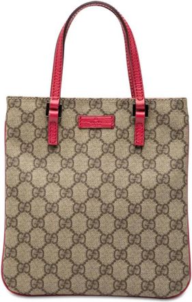 Gucci Pre-owned Tote Bags, female, Brown, Size: ONE SIZE Pre-owned Printed Tote Bag