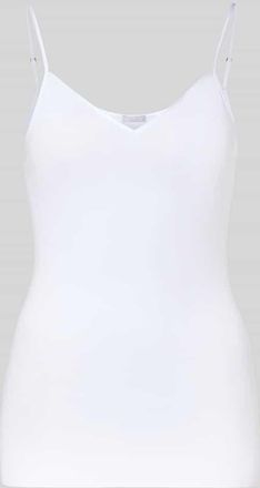 Hanro Slim Fit Unterhemd mit Spaghettiträgern in Weiss, Größe XS