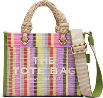 Marc Jacobs The Small Stripe Mesh Tote in Purple Multi at Nordstrom
