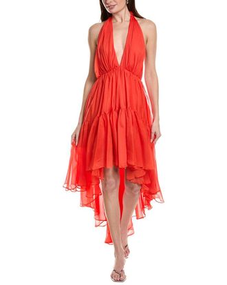 Bardot Leona High-Low Ruffle Maxi Dress