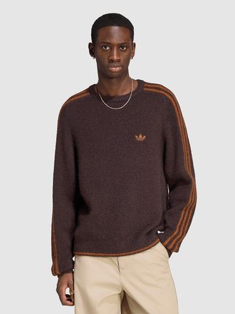 adidas Originals 3S Knit Crew Gebreide Trui bruin