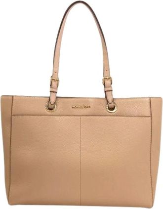 Michael Kors Pre-owned Tote Bags, female, Beige, Size: ONE SIZE Pre-owned Tote Bag