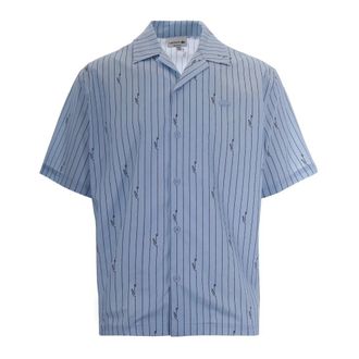 Lacoste T-shirt met korte mouwen - Heren - Korte mouwen Overhemden - Blauw - L - Overhemden