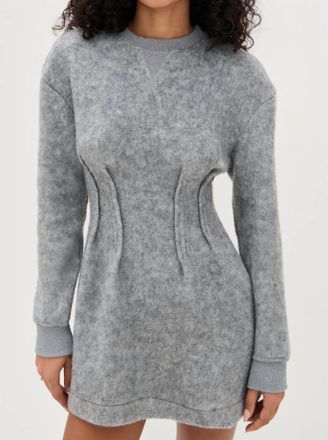 Line & Dot Pippa Mini Dress In Grey