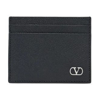 Valentino Wallets & Cardholders, male, Black, Size: ONE SIZE V Logo Signature Card Holder