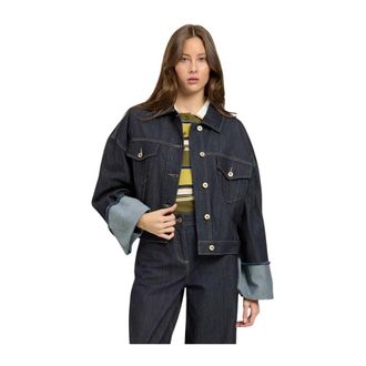 Twinset Denim jas - Dames - Jassen - Blauw - Maat: S Denim