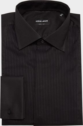 Giorgio Armani Mens Formal Bib Dress Shirt