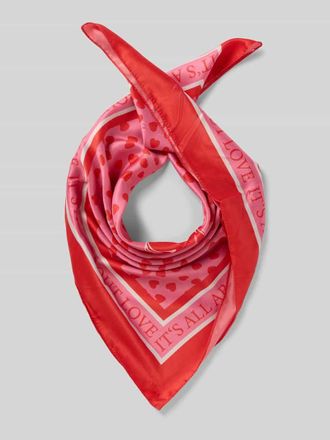 Milano Milano Italy Schal mit Statement-Print in Pink, Gr&ouml;&szlig;e 1