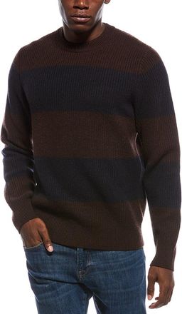 Vince Relaxed Wool & Cashmere-Blend 1/4-Zip Mock Neck Sweater