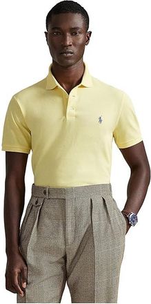 Polo Ralph Lauren Classic Fit Stretch Mesh Polo Shirt Mens Short Sleeve Knit Wicket Yellow 1 : 2XL, Cotton/Elastane