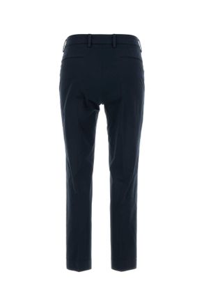 Pantaloni Torino Womens Navy Blue Stretch Cotton New York Pant Blu Exterior: Elastane Pantaloni