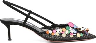 Aquazzura 50 mm Can Can pumps - Zwart