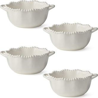 Certified International Perlette Cream Set Of 4 Soup Crocks
