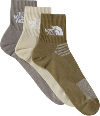 The North Face Multi Sport Cush Quarter Socks 3-Pack Multifunktionssocken - Unisex | oliv
