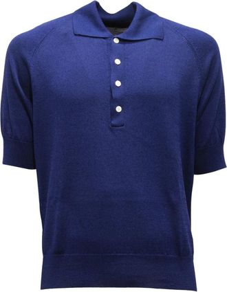 PT01 Italiaanse Stijl Shirt - Gemaakt in Itali&euml; - Heren - Polos - Blauw - S - Tops