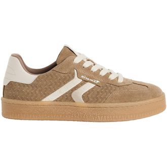 Tamaris Leren sneakers, honingkleurige zool