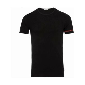 Dirk Bikkembergs Tops, Heren, Zwart, XL, Stijlvolle Ondershirt voor Moderne Man