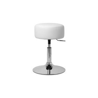ML Design Taburete de maquillaje blanco 38,5 x 65 cm