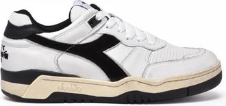 Diadora B.560 Used - Heren - Sneakers - Wit - 38 1/2 EU - Leer - Schoenen