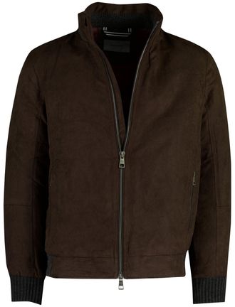 Pierre Cardin Bruine suede look tussenjas Pierre Cardin met boord gevoerd