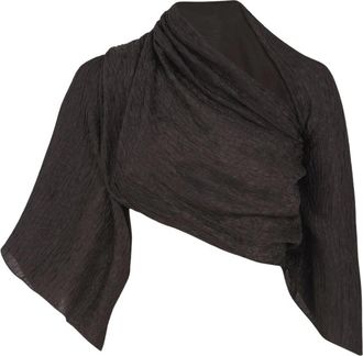 Cortana Mouwige Stole - Dames - Ponchos - Bruin - L - Chiffon - Jassen