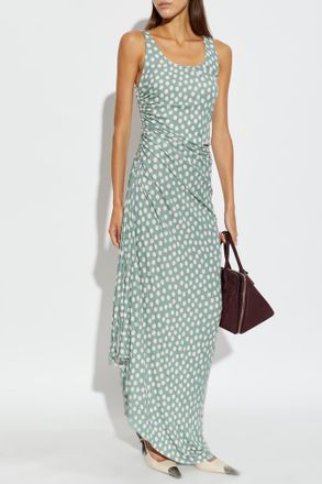 Alaia Polka Dot Dress, Womens, Green