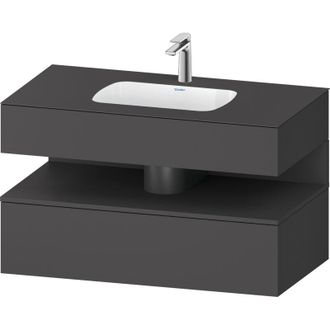 Duravit Qatego Lavabo Encastrado Con Base De Lavabo Consola, - Duravit