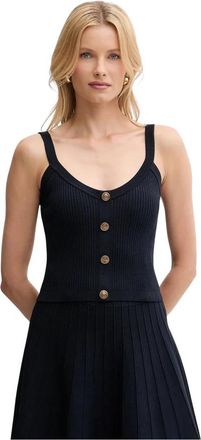 Guess Emmie Top - Dames - Tops zonder mouwen - Blauw - XL - Tops