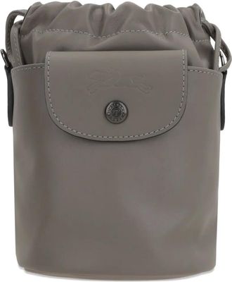 Longchamp Borsa a tracolla Le Pliage Xtra XS con coulisse - Grigio