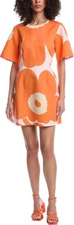 Marimekko Anemonet Eldfamn Linen-Blend Mini Dress