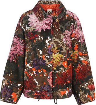 Konrad Multicolor Ev Floral Print Bomber Jacket