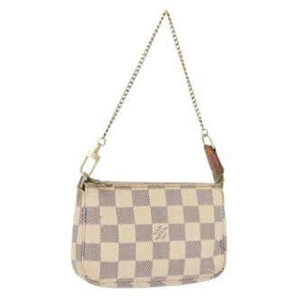 Louis Vuitton Pre-owned Mini Bags, female, White, Size: ONE SIZE Pre-owned Accessory Pouch