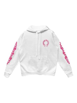 Chrome Hearts horseshoe-logo graphic hoodie - men - Fabric - S - White